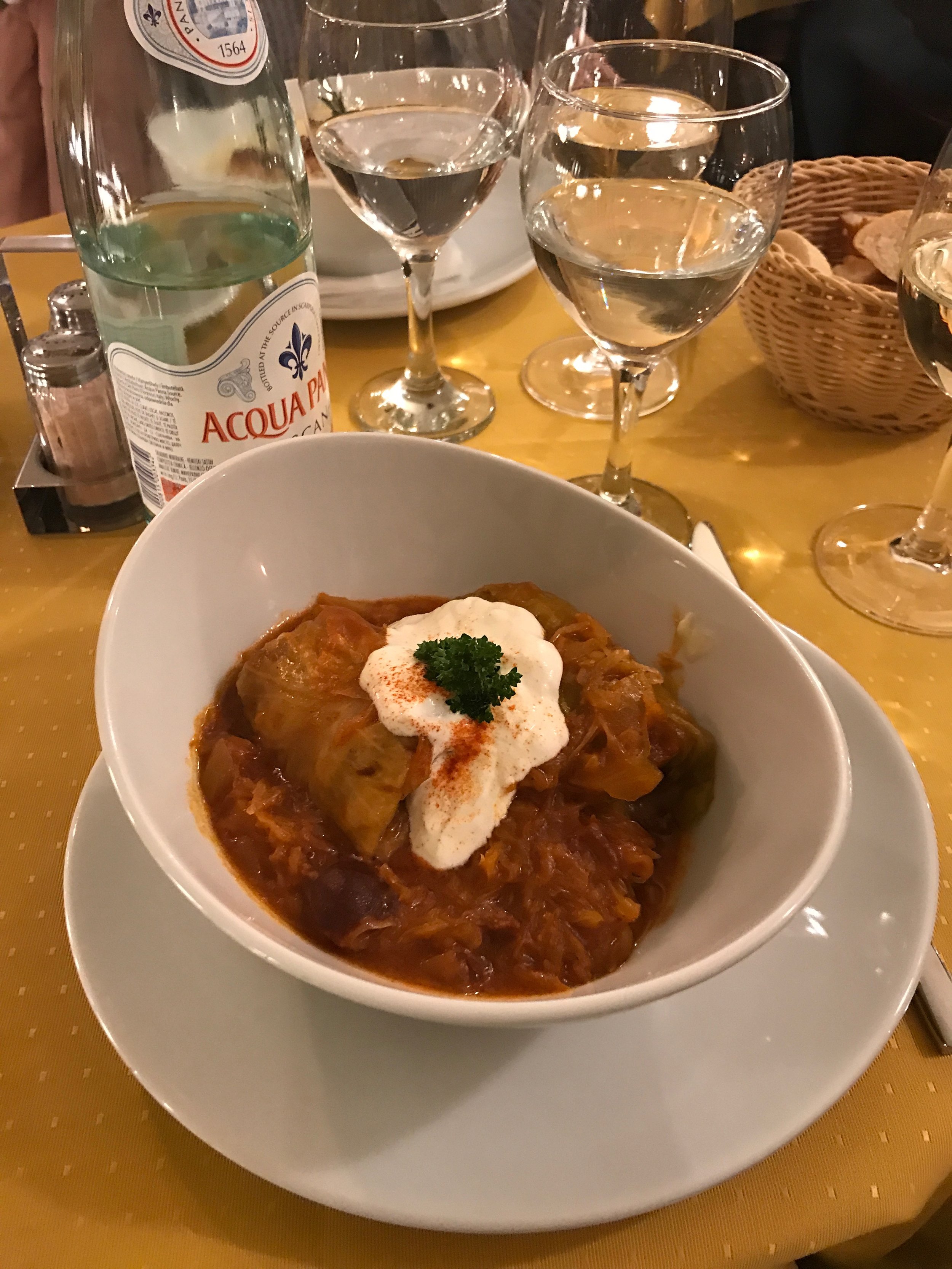 STUFFED CABBAGE BUDAPEST HUNGARY