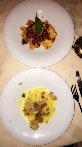 la giostra wild boar and truffle pasta florence italy