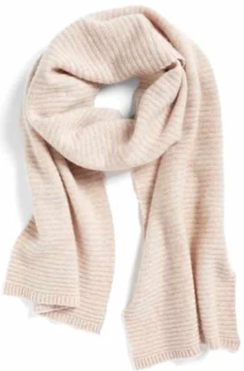 RIBBED CASHMERE MUFFLER