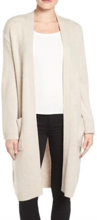 long cashmere cardigan