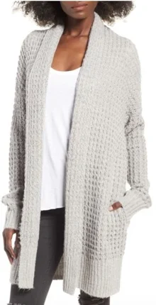 leith waffle knit cardigan