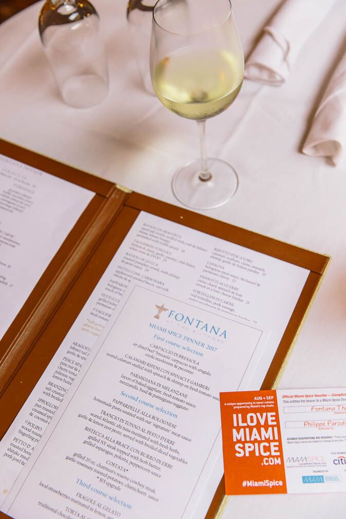 FONTANA MIAMI SPICE BILTMORE HOTEL