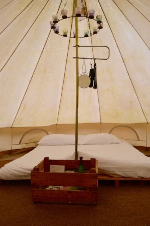 ballyvolane house glamping tent interior