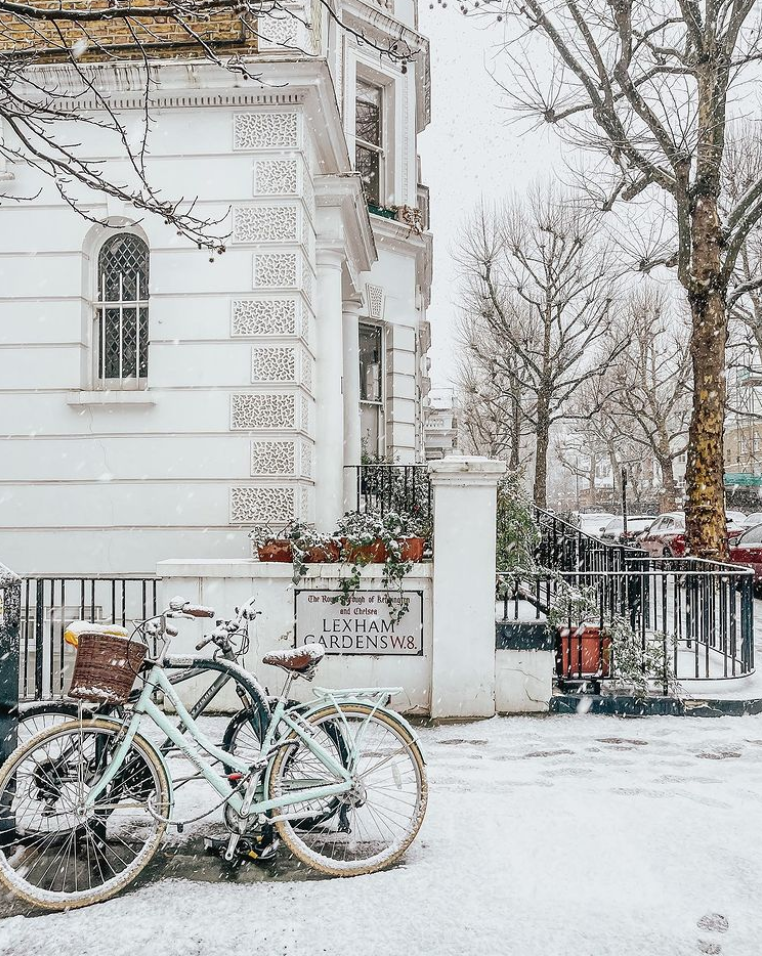 snowy london