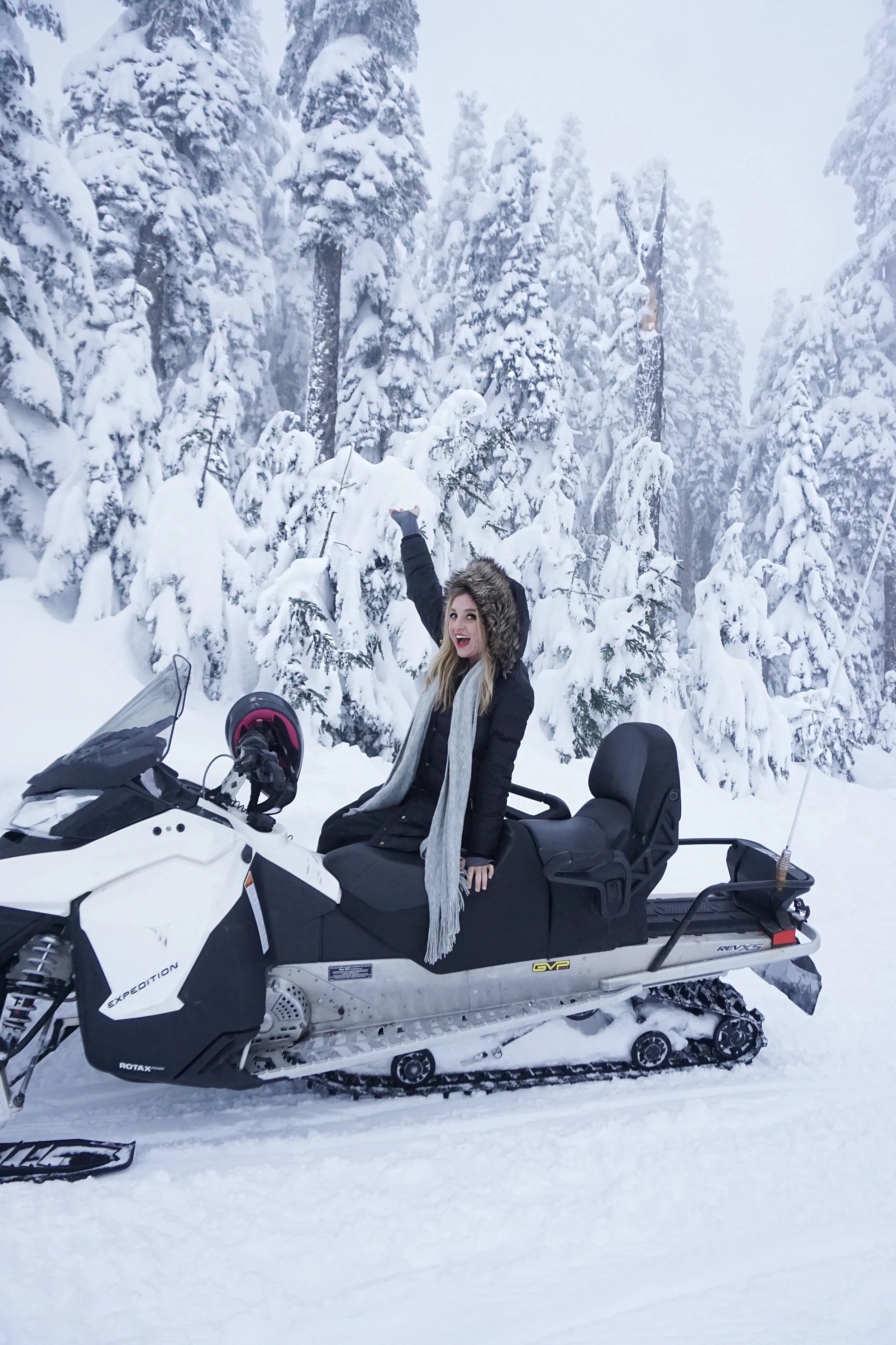 SNOWBOOTS: TARGET, COAT: MICHAEL KORS, SCARF: NORDSTROM, HAT: NORDSTROM