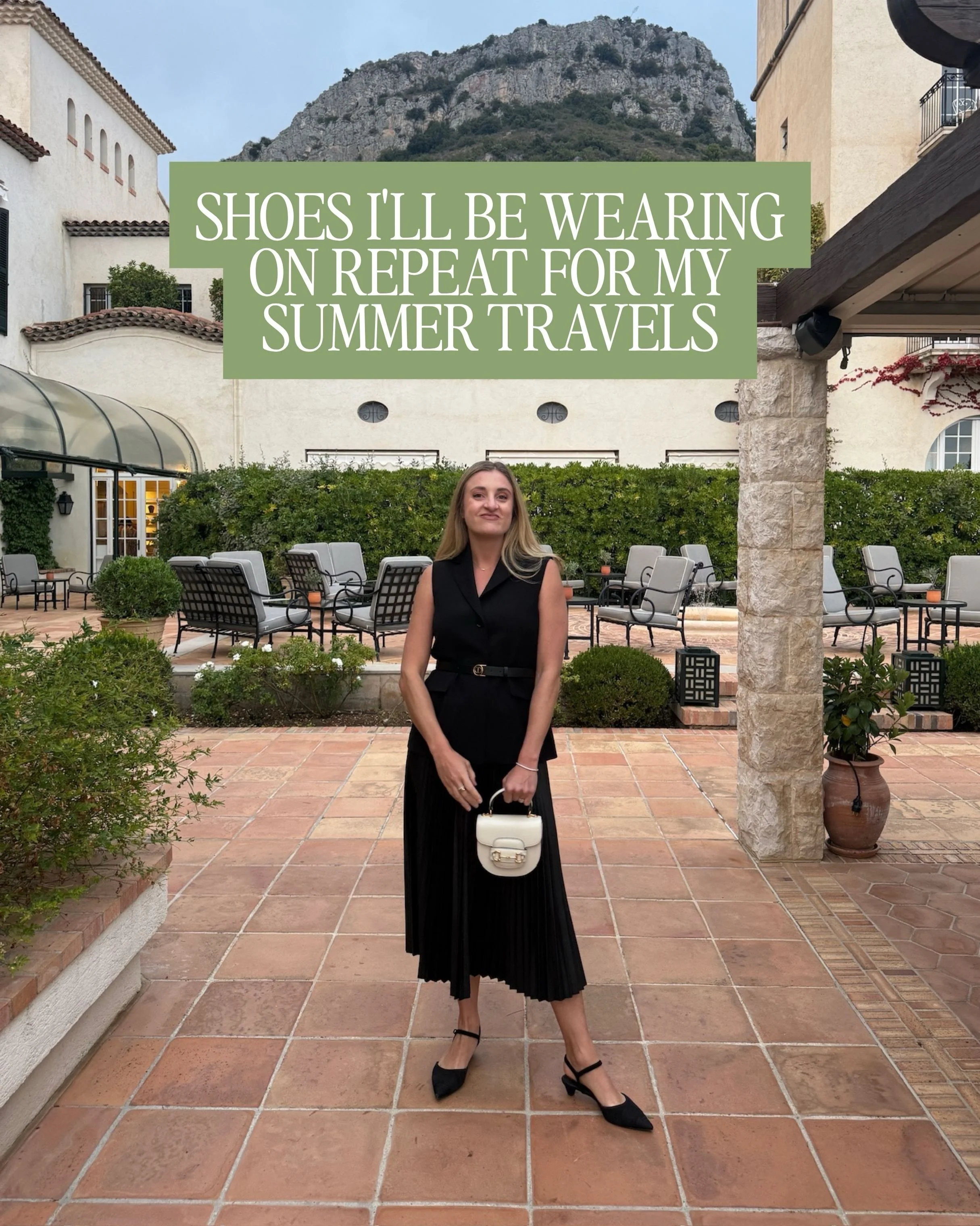 These are the shoes I&rsquo;m consistently reaching for on my summer travels. 

I&rsquo;ve tested these multiple times on travel days along cobbled streets (often surpassing 10,000-steps) and still found comfy enough to actually enjoy the day in, whi