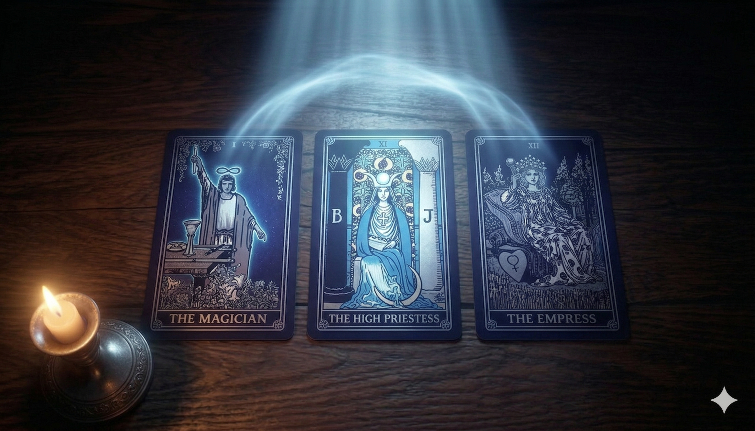 The 3-Card Spread: A Triptych of Time