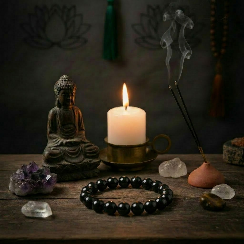 Black ONYX Grounding Bracelet