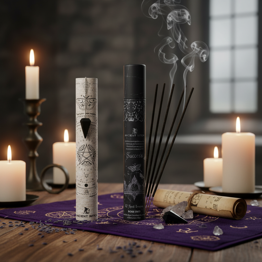 Ancient Witch: Success Spell Incense & Pendulum Kit - Focus, Momentum, and Strategic Growth