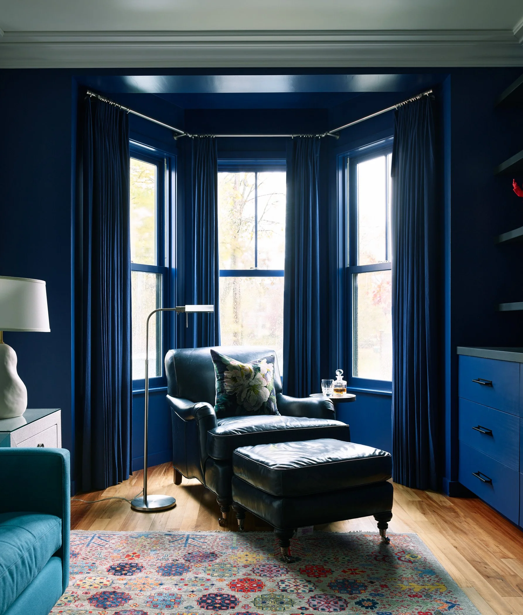 keeping classic features update living room interior design boston