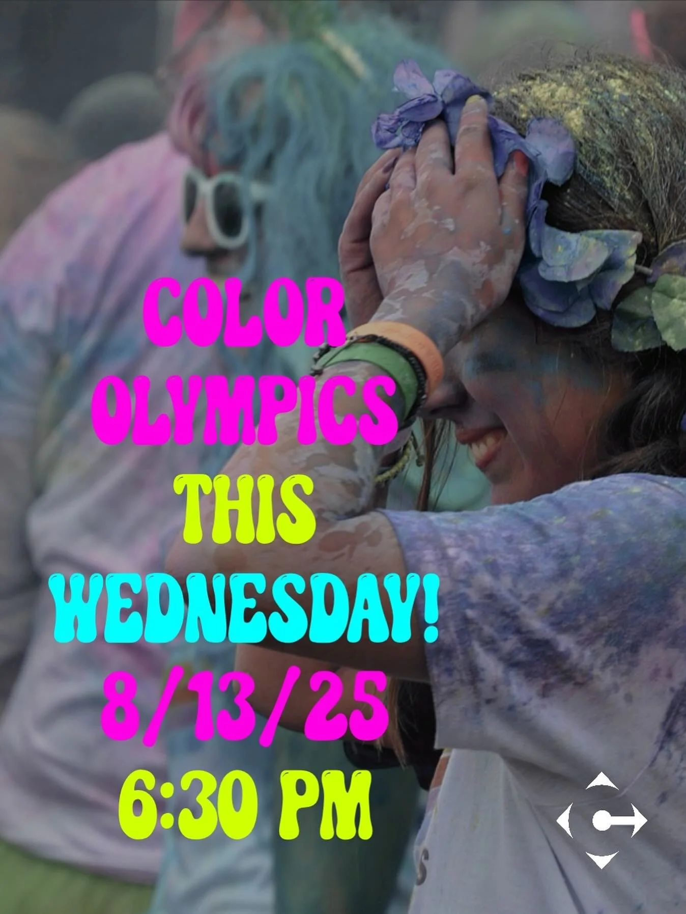 August Fun Nights continues this week color Olympics style! Be sure to wear old shoes and clothes that you can get dirty, and something that will show the color for added fun! See you Wednesday!