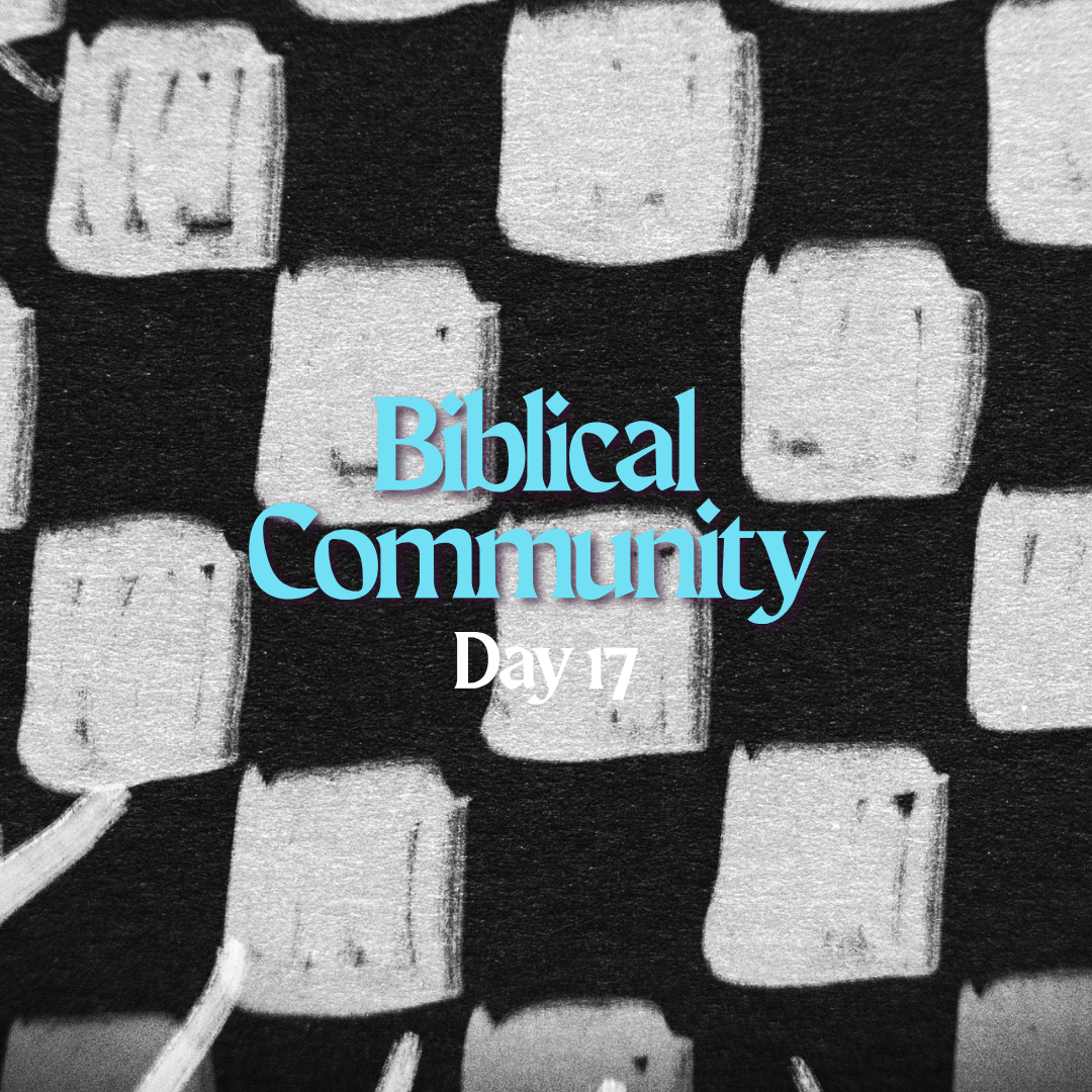 Day 17: Biblical Community