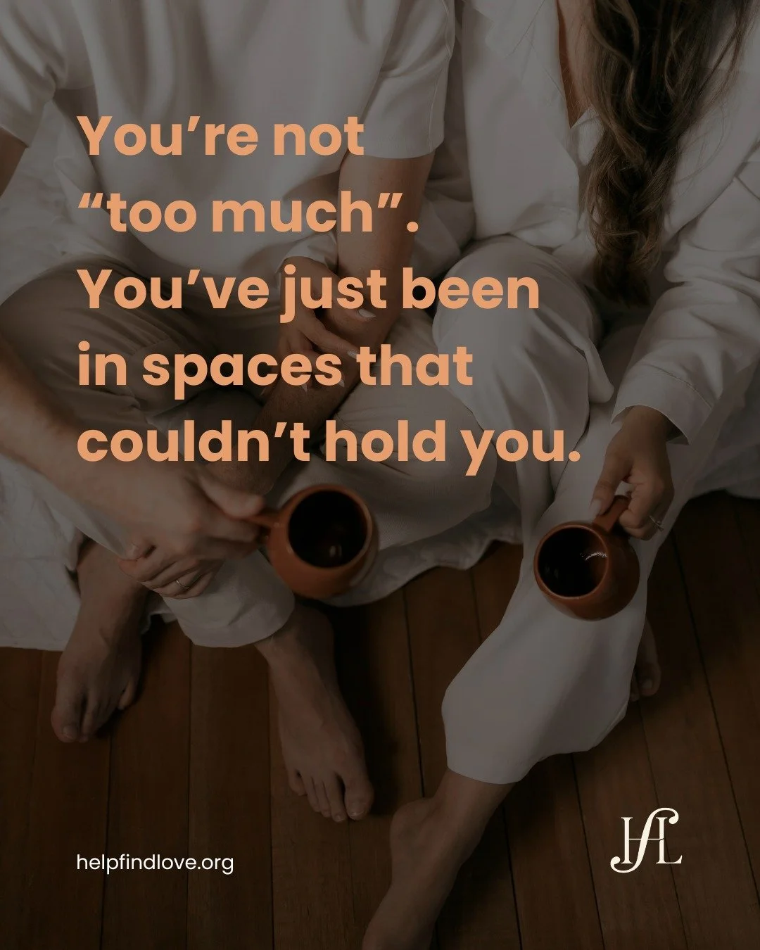 Somewhere along the way, you may have started to believe
that your needs were too much,
your feelings too intense,
your expectations too high.

But what if that was never the truth?

What if you were simply in the wrong spaces,
with people who didn&r