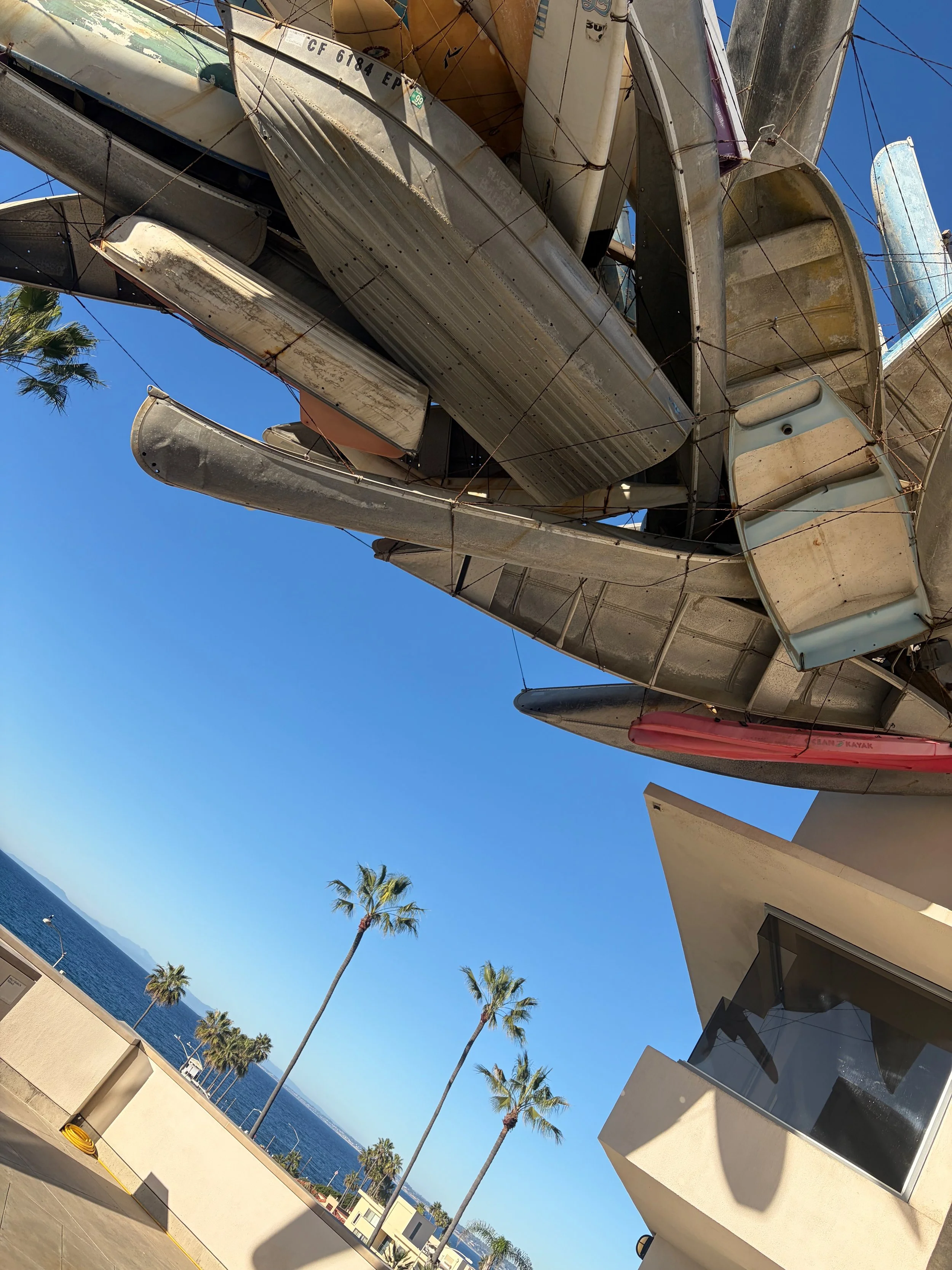 Boat Sculpture at the La Jolla Museum of Modern Art