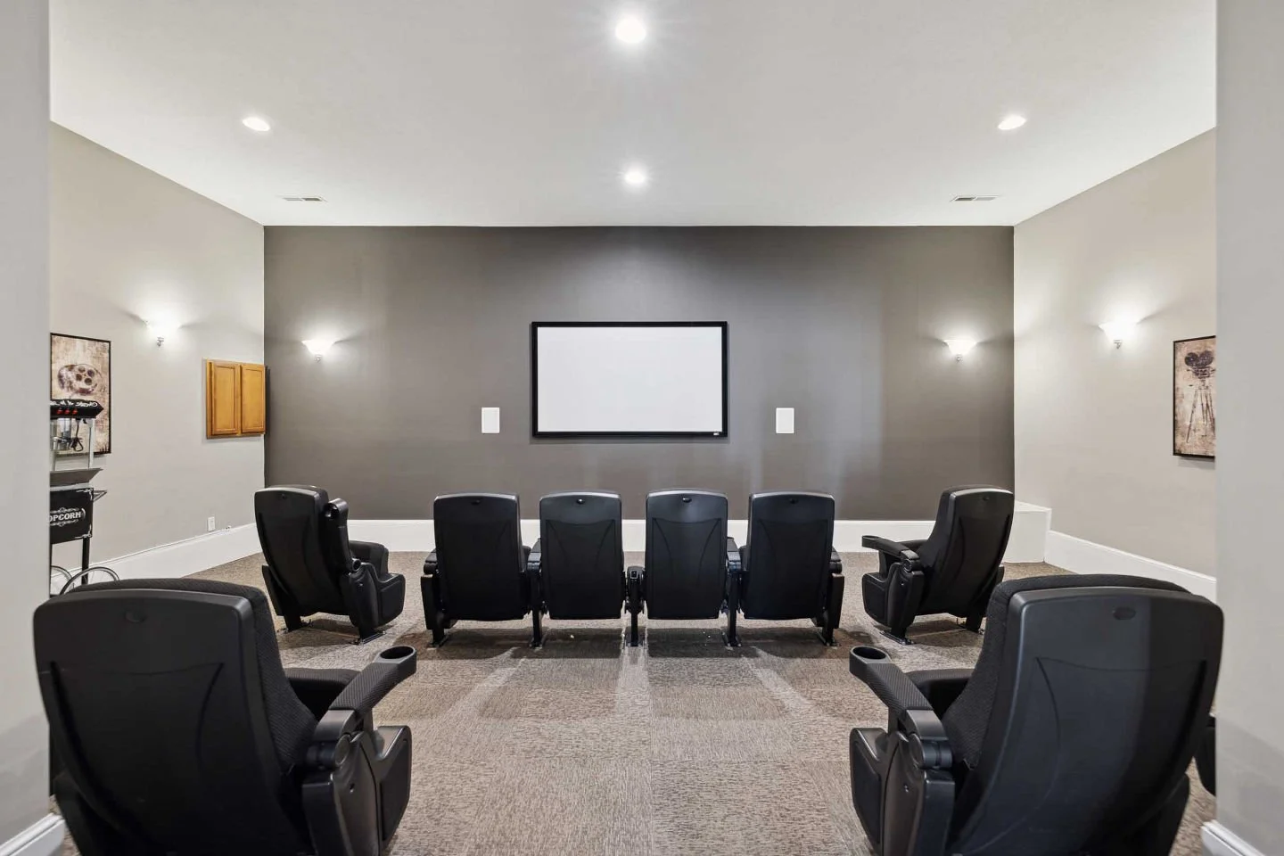 Skip the long drive and enjoy movie nights right within the community's dedicated theater space. 🎬 #MovieNight #CommunityAmenities #ApartmentLiving #LifestylePerks #GahannaOH