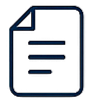 Outline of a document or paper with lines of text