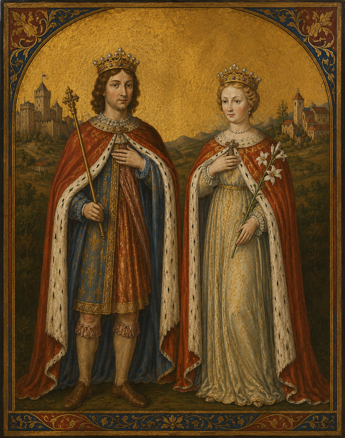 Saint Elzéar of Sabran and Saint Delphina of Sabran.png