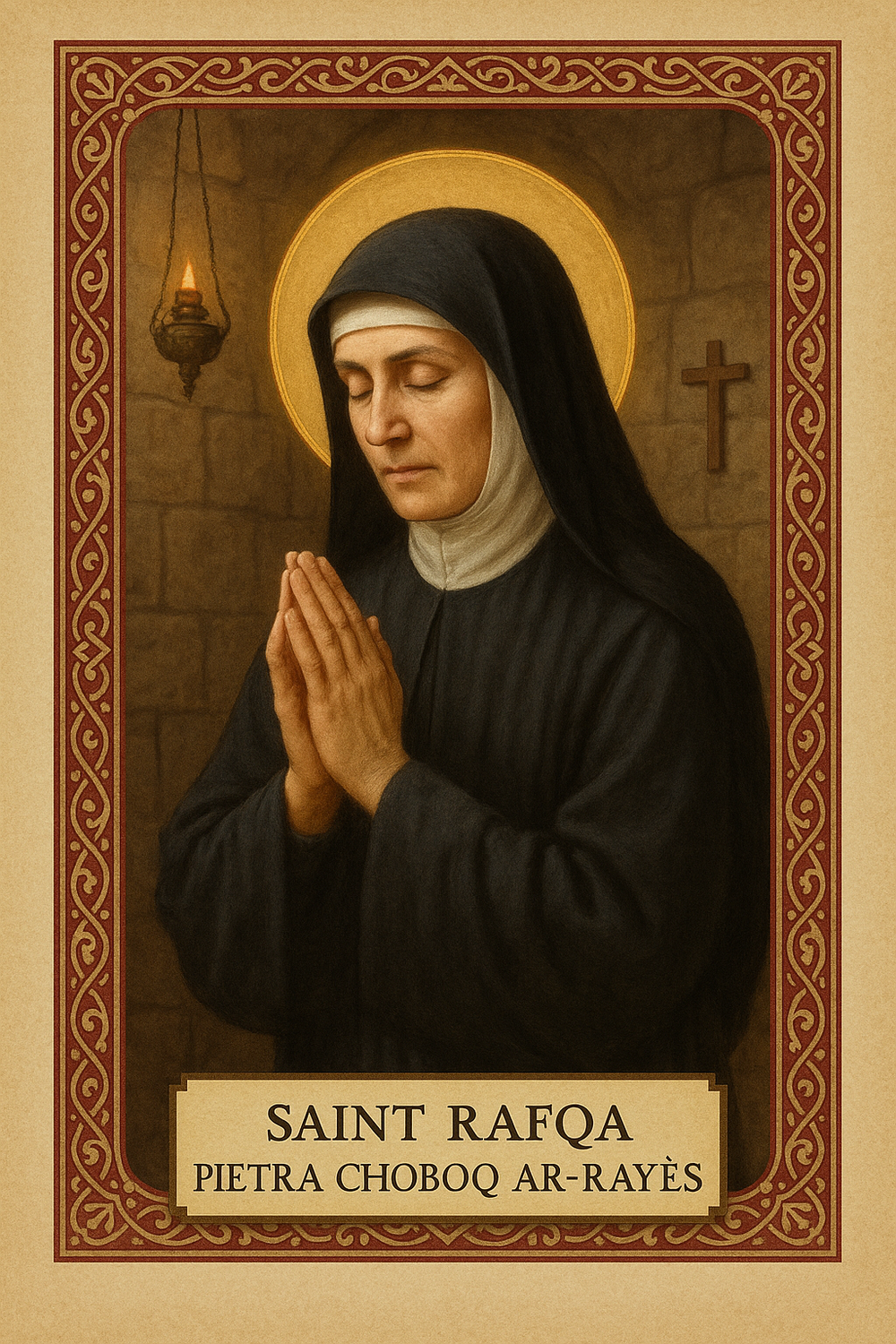 Saint Rafqa Prayer Card