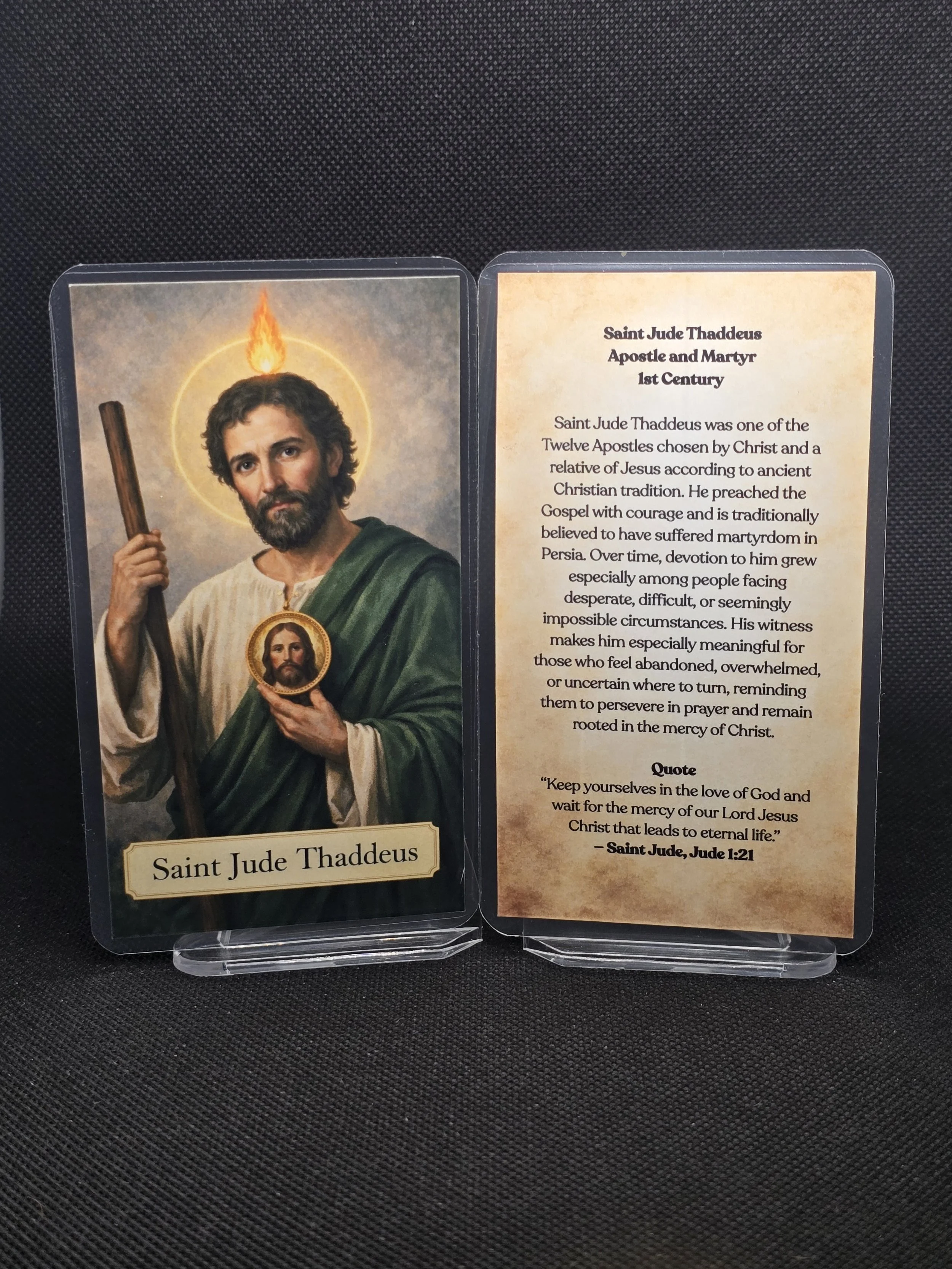 Saint Jude Prayer Card – Patron for Impossible Situations, Hopeless Cases & Desperate Prayer