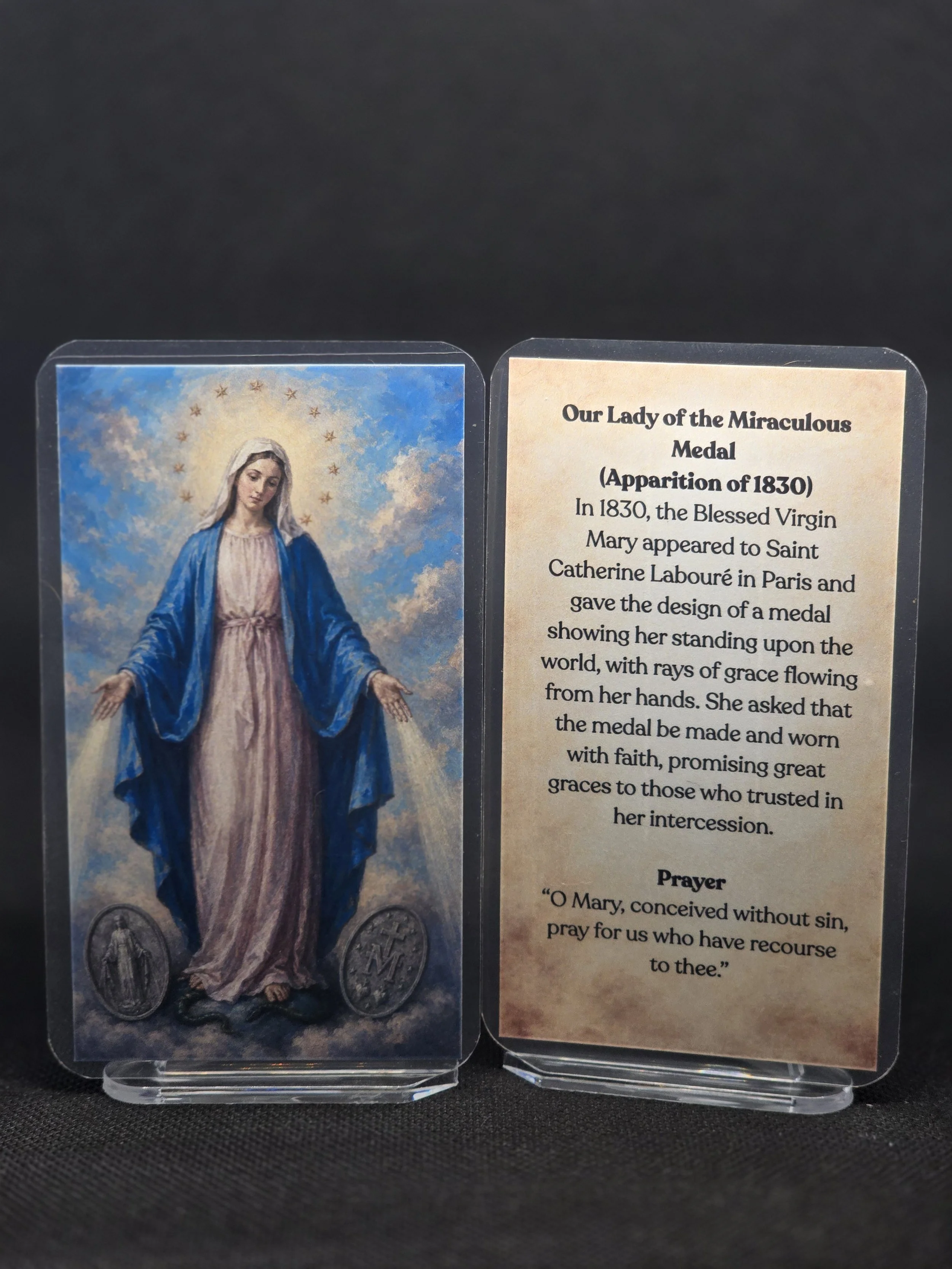 Our Lady of the Miraculous Medal II - Prayer Card
