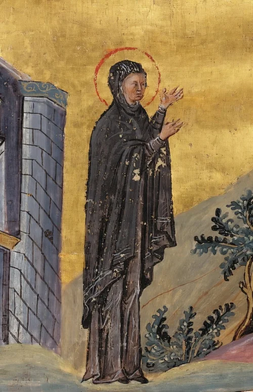 Saint Matrona of Perge prayer card