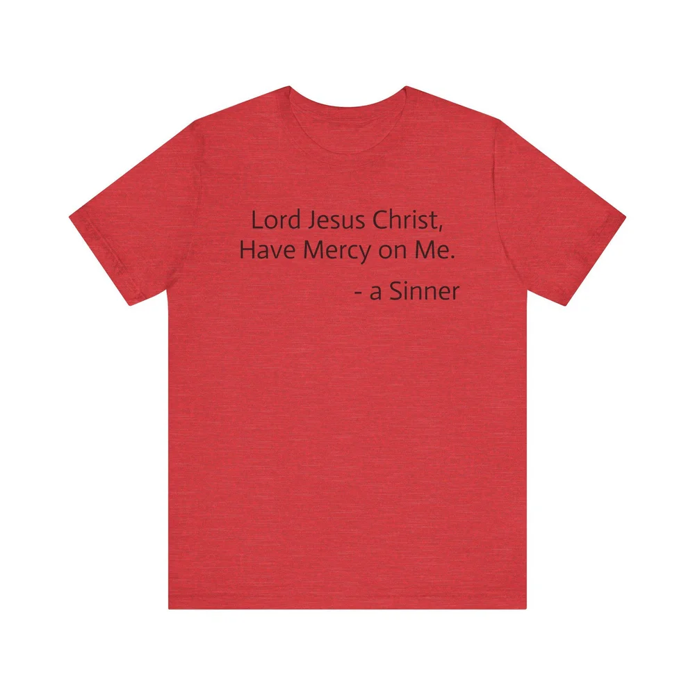 Jesus Prayer Shirt Red