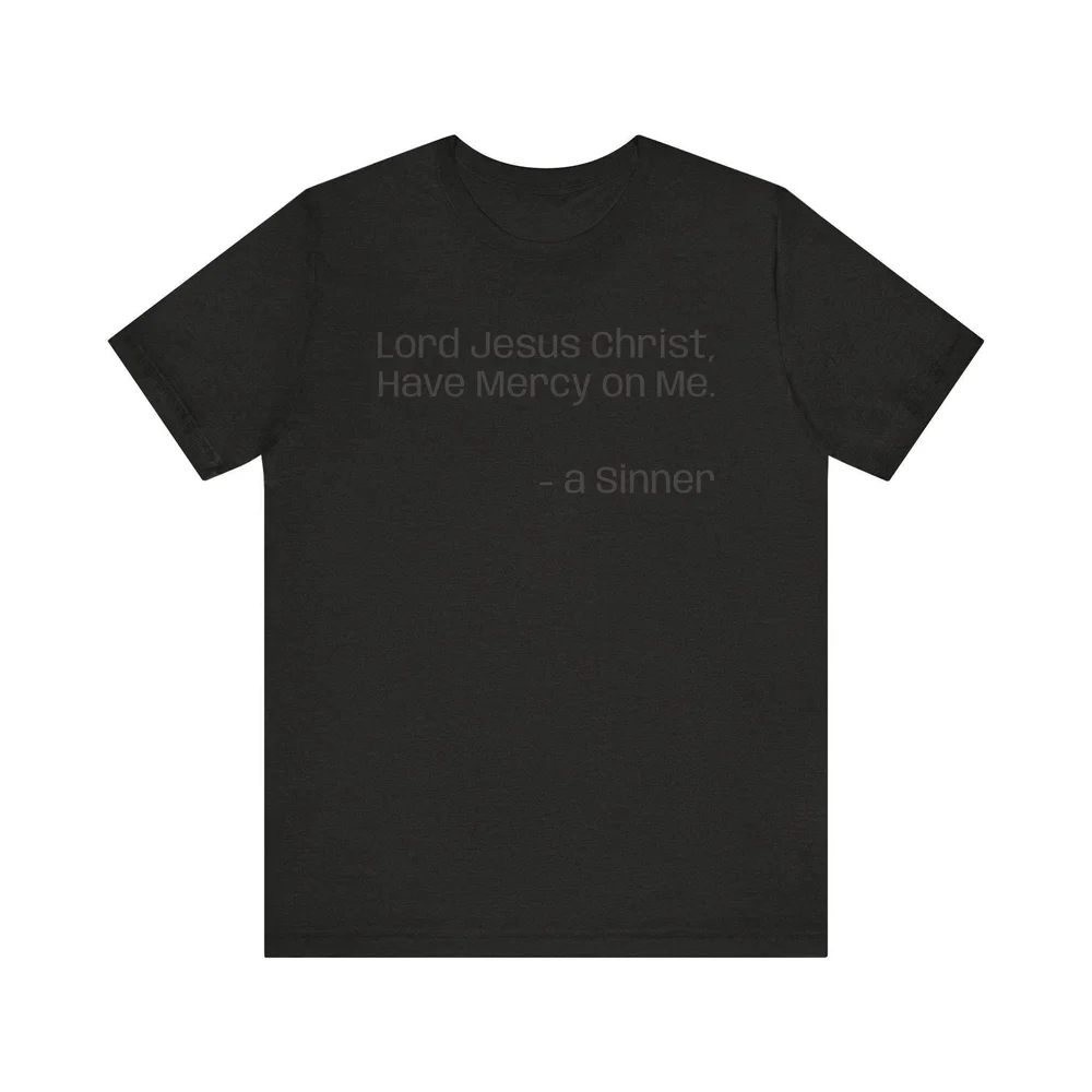 Jesus Prayer Shirt Black