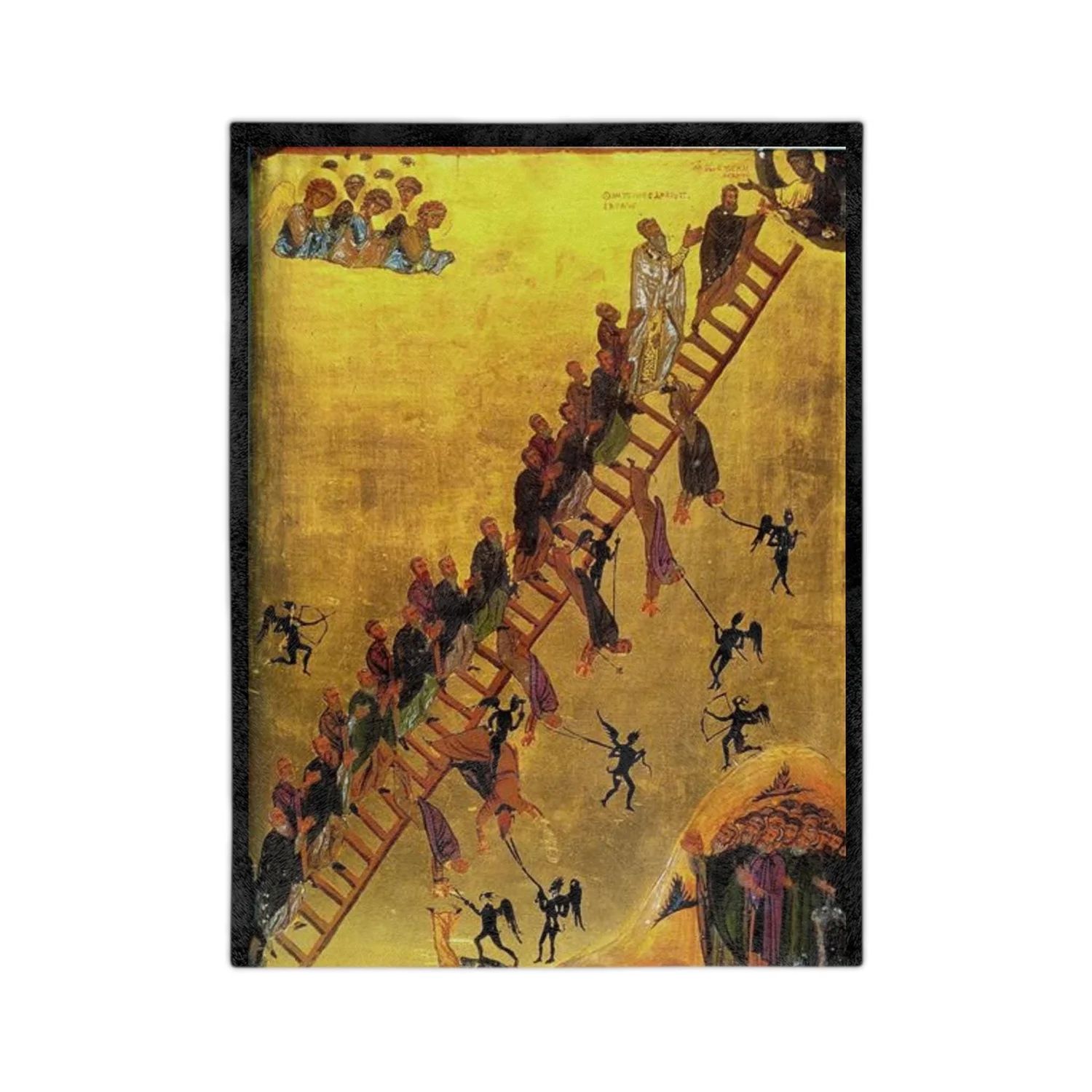 Ladder of Divine Ascent Icon Blanket