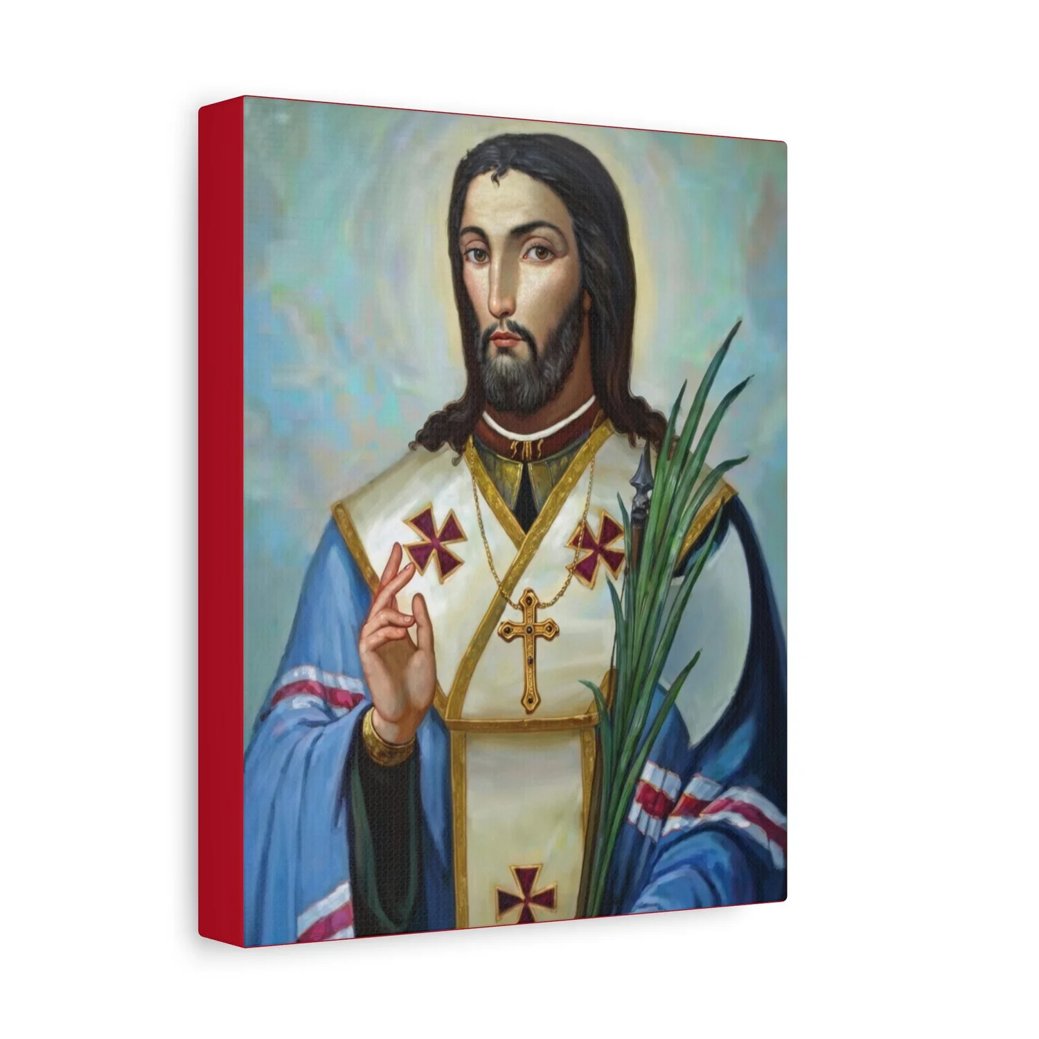 Saint Josaphat Kuntsevych Byzantine Canvas Icon — The Eastern Church
