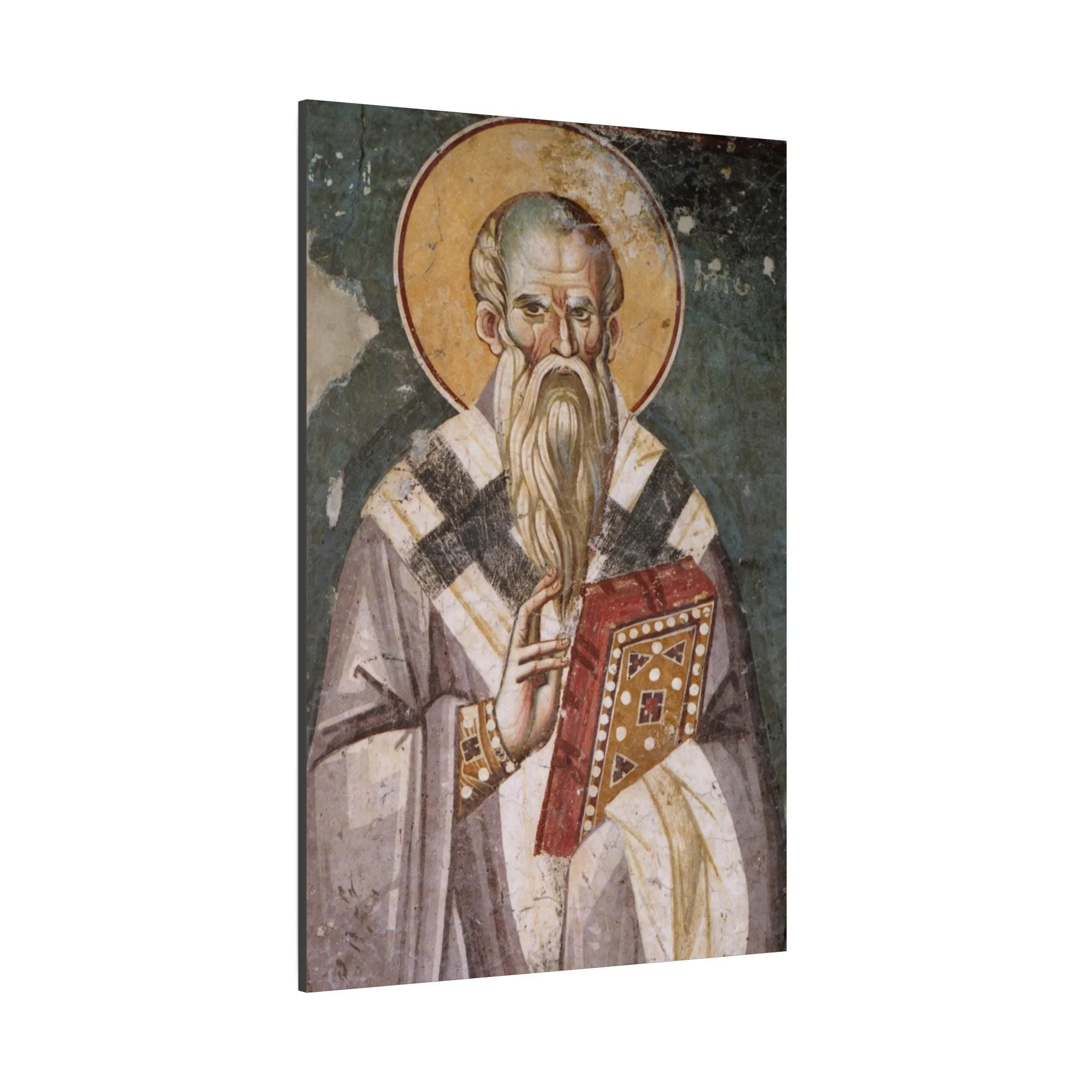 Saint Clement of Ohrid Icon Canvas — Slavic Saint