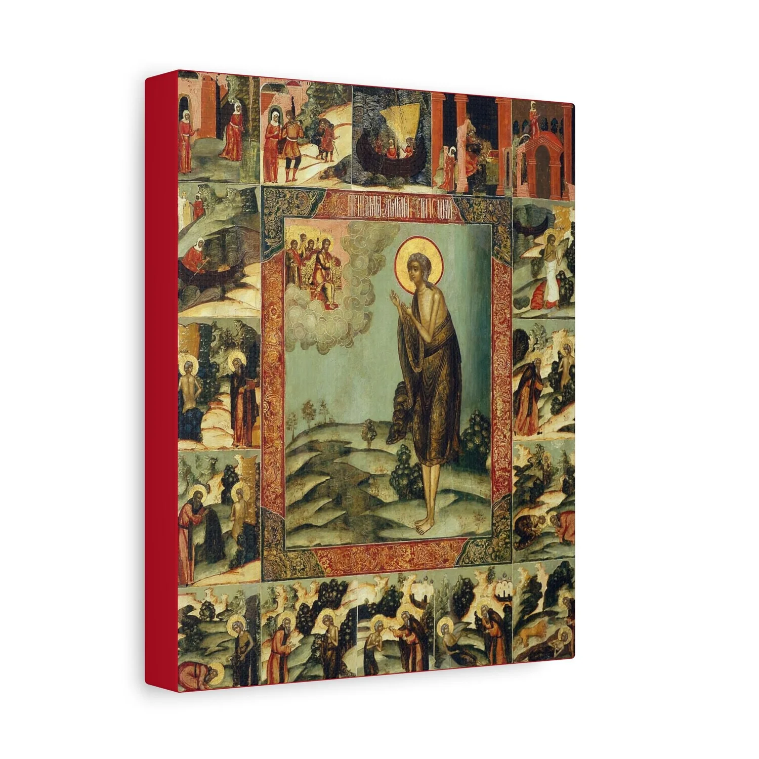 Saint Mary of Egypt Icon Canvas Print — Orthodox Desert Mother