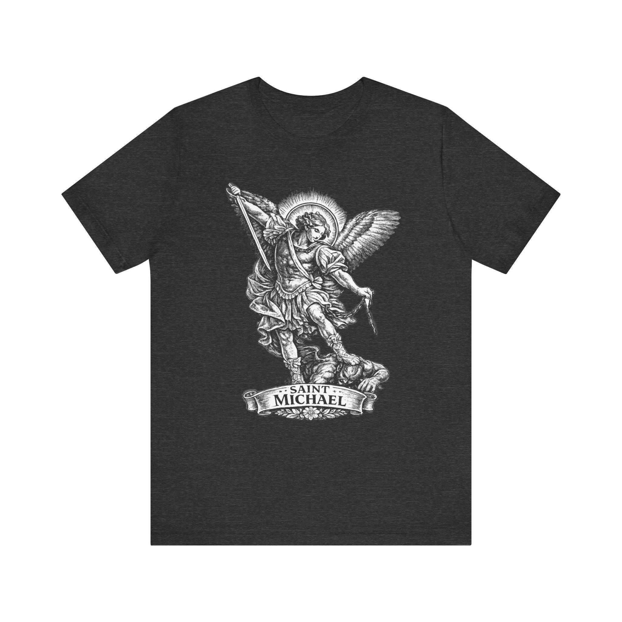 Saint Michael St Michael Archangel Catholic Warrior Angel Warfare Shirt