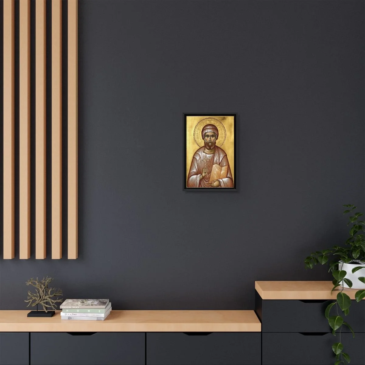 Saint Naum of Ohrid icon on gallery-wrapped canvas, product photo 4