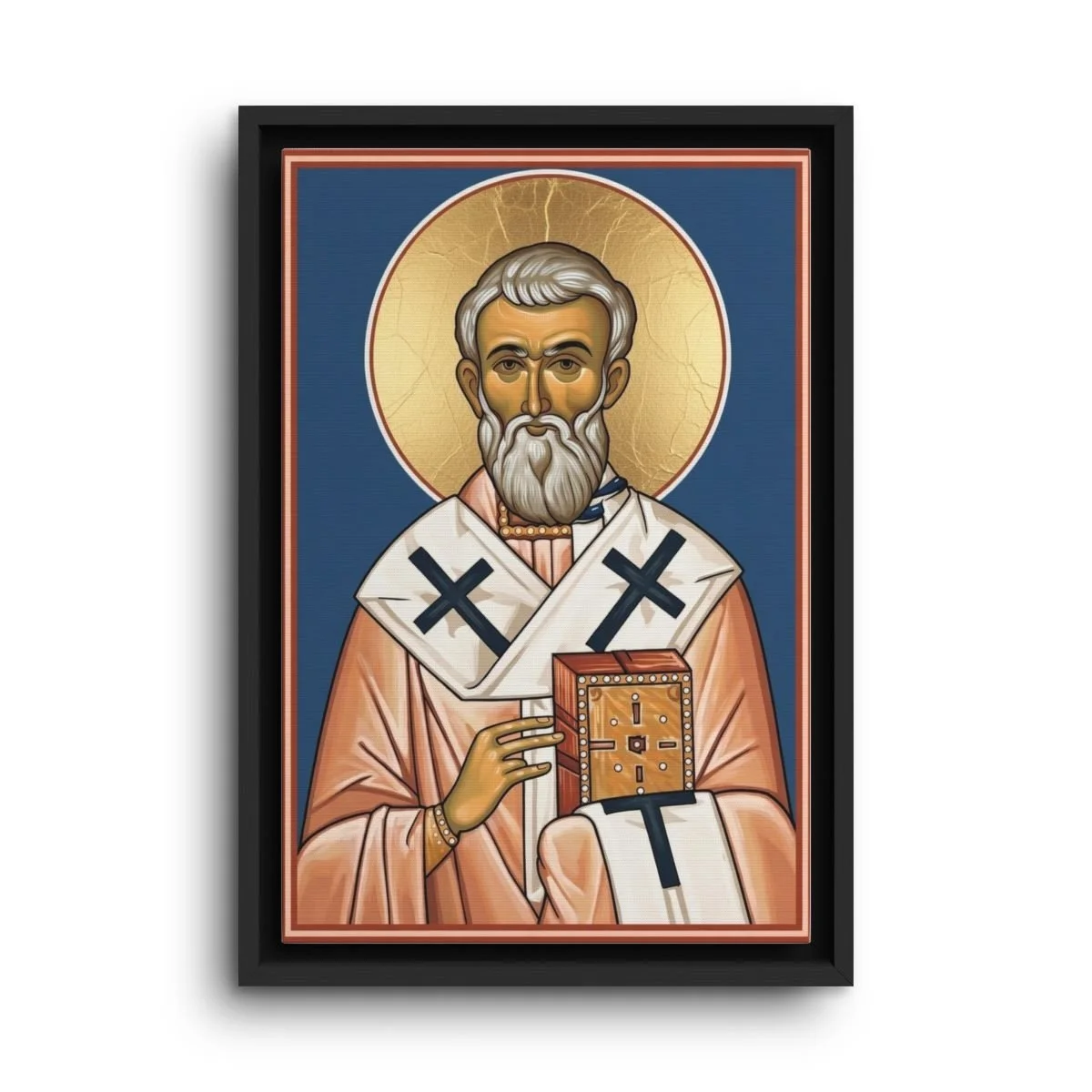 Saint Gregory the Illuminator framed canvas icon print
