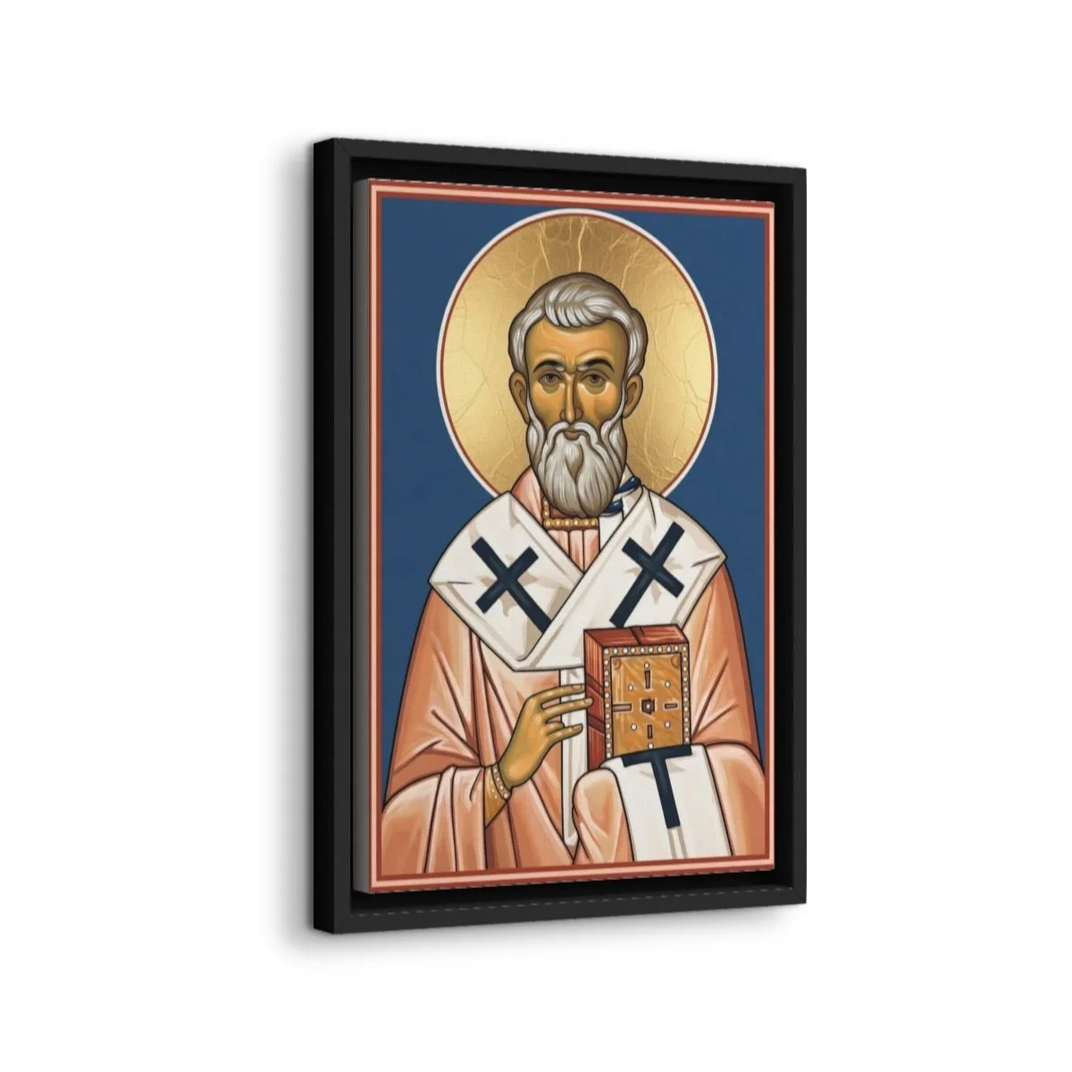 Saint Gregory the Illuminator icon on gallery-wrapped canvas, product photo 2