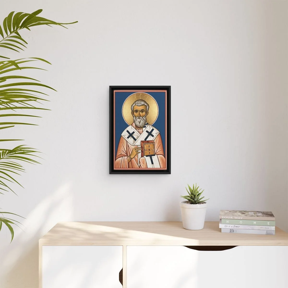 Saint Gregory the Illuminator icon on gallery-wrapped canvas, product photo 3