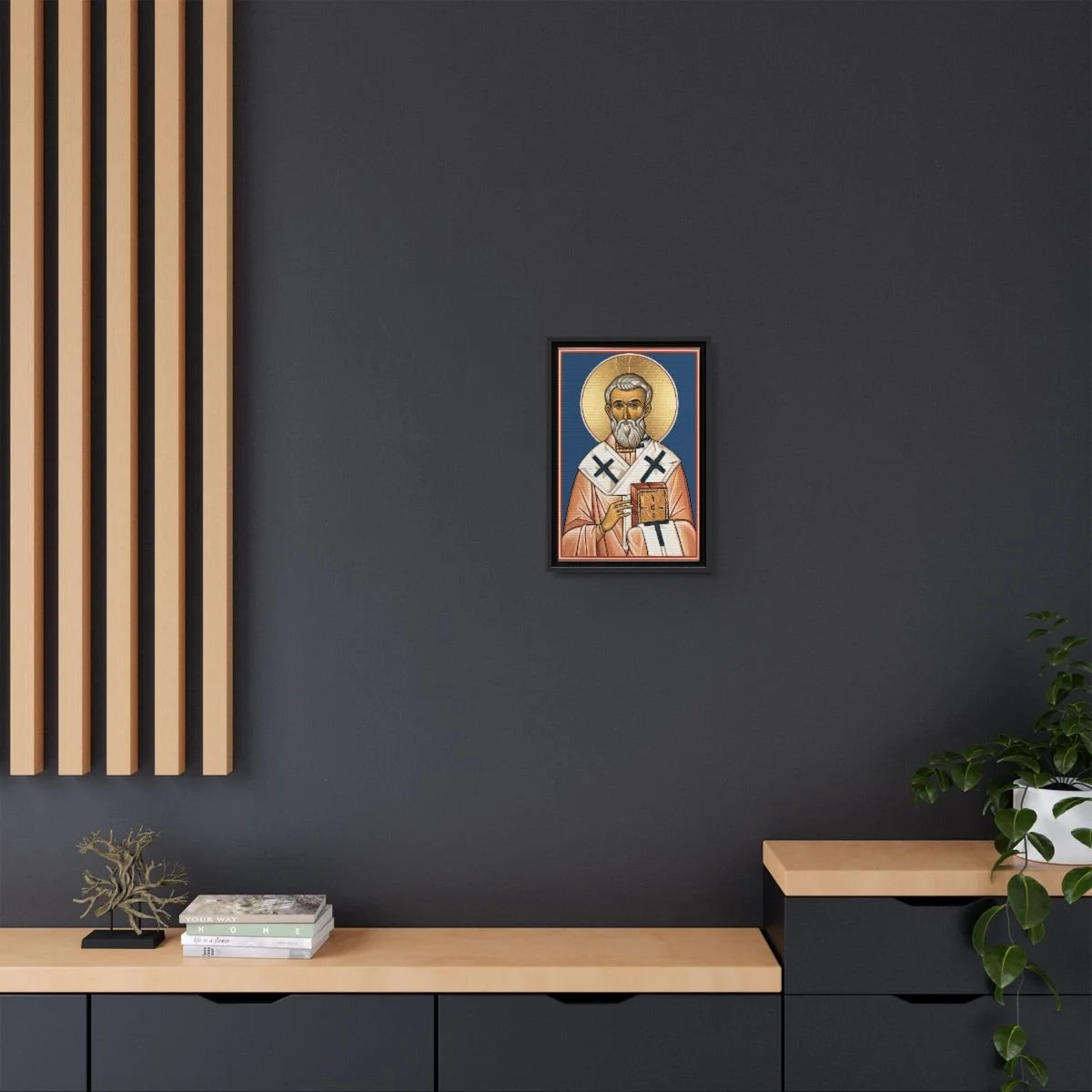 Saint Gregory the Illuminator icon on gallery-wrapped canvas, product photo 4