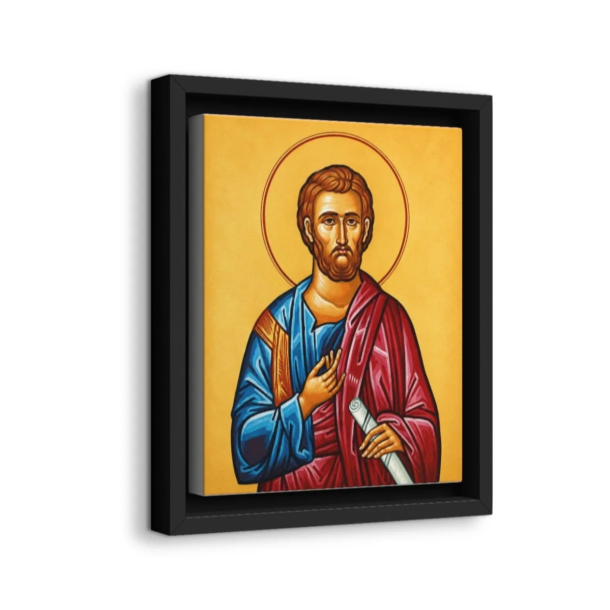 Saint Bartholomew the Apostle icon on gallery-wrapped canvas, product photo 2