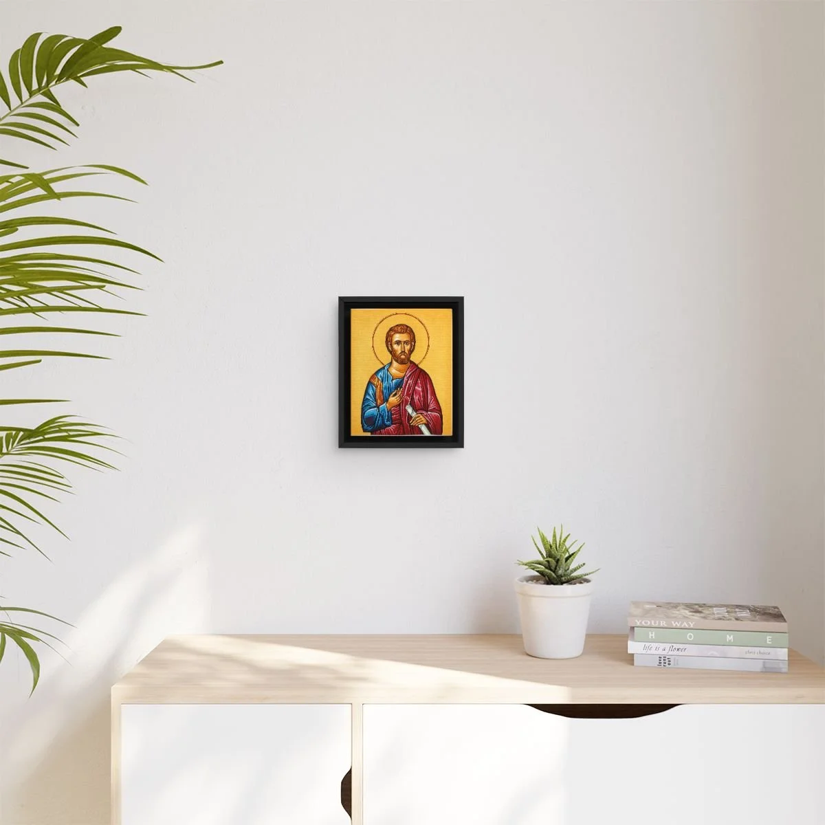 Saint Bartholomew the Apostle icon on gallery-wrapped canvas, product photo 3