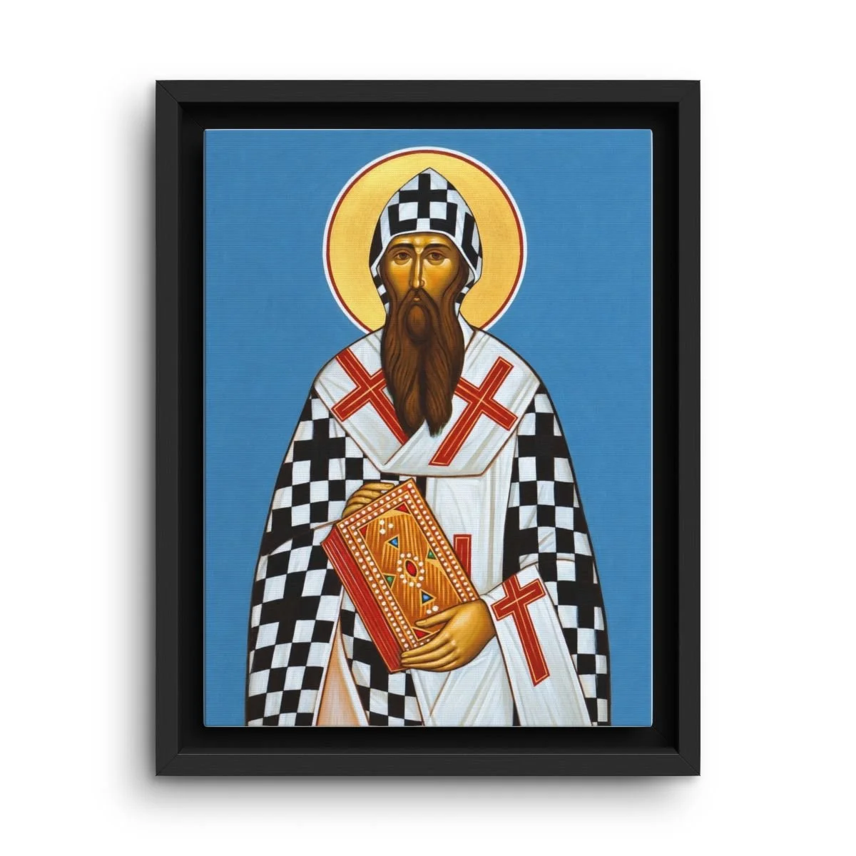 Saint Cyril of Alexandria framed canvas icon print