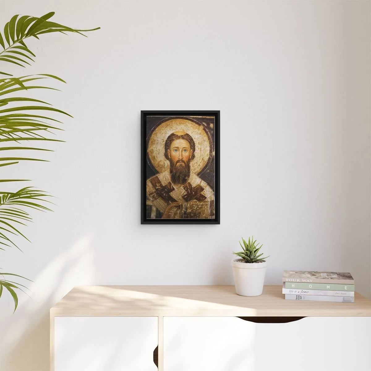 Saint Sava of Serbia icon on gallery-wrapped canvas, product photo 3