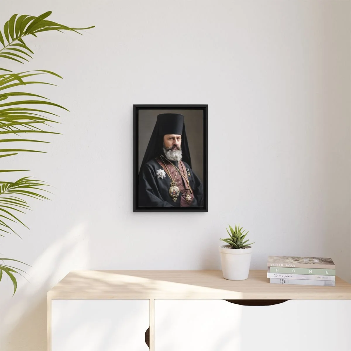 Saint Raphael of Brooklyn icon on gallery-wrapped canvas, product photo 3