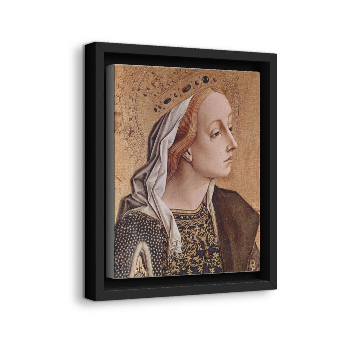 Saint Catherine of Alexandria icon on gallery-wrapped canvas, product photo 2