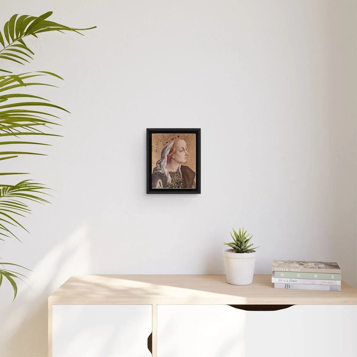 Saint Catherine of Alexandria icon on gallery-wrapped canvas, product photo 3