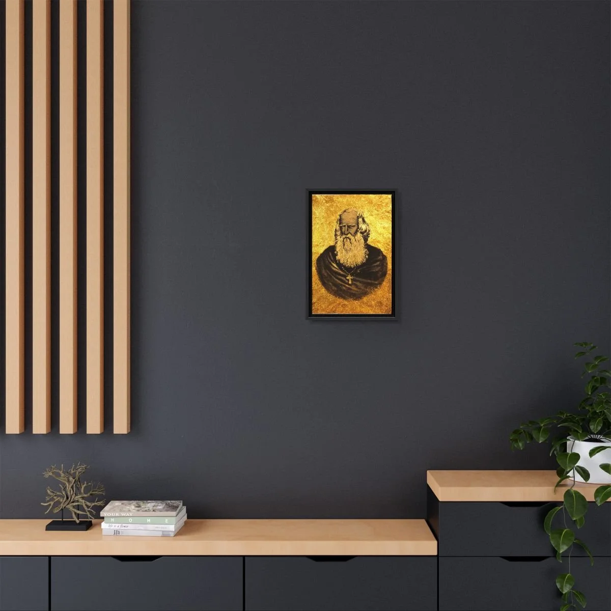 Saint Nerses the Great icon on gallery-wrapped canvas, product photo 4