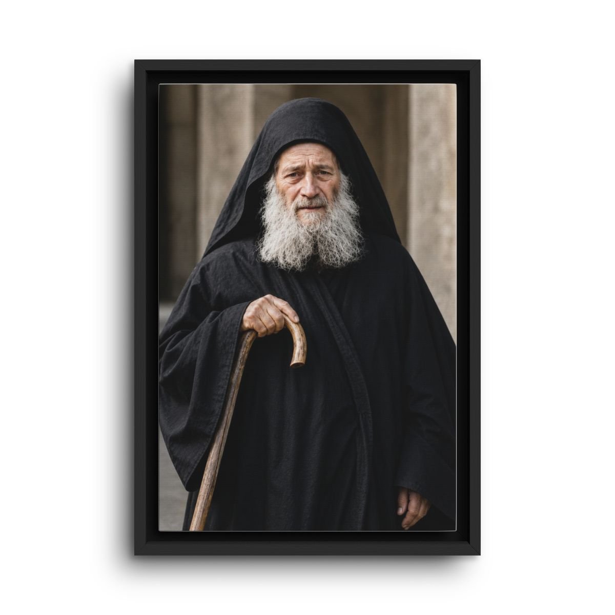 Saint Joseph the Hesychast framed canvas icon print