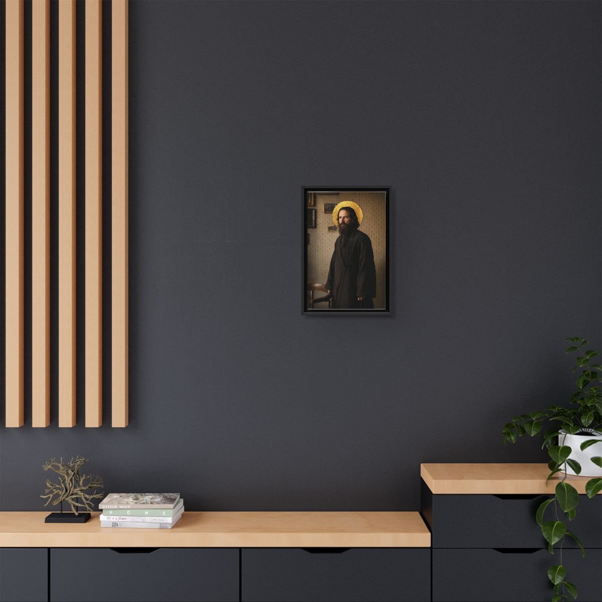 Saint Justin Popović icon on gallery-wrapped canvas, product photo 4