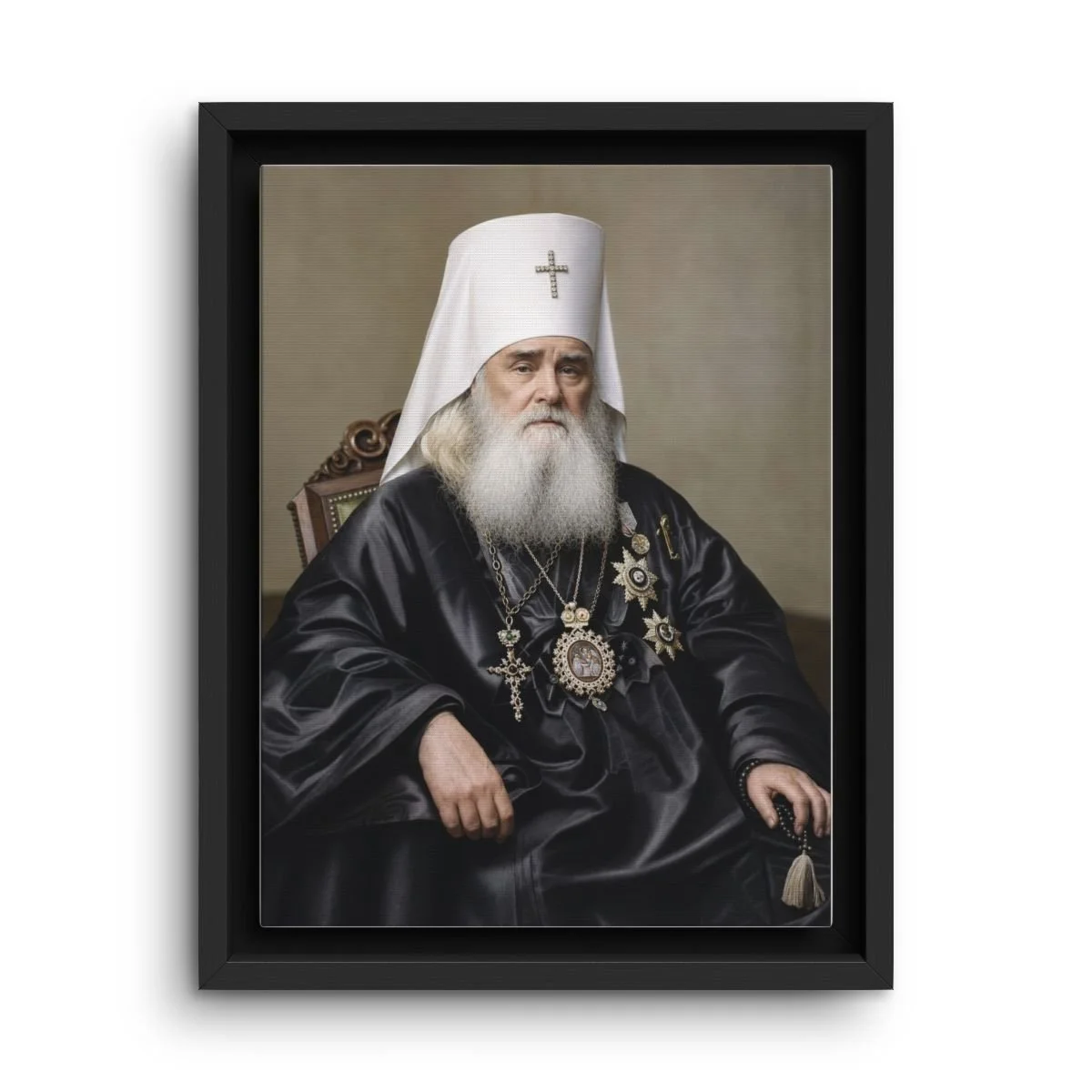 Saint Innocent of Alaska framed canvas icon print
