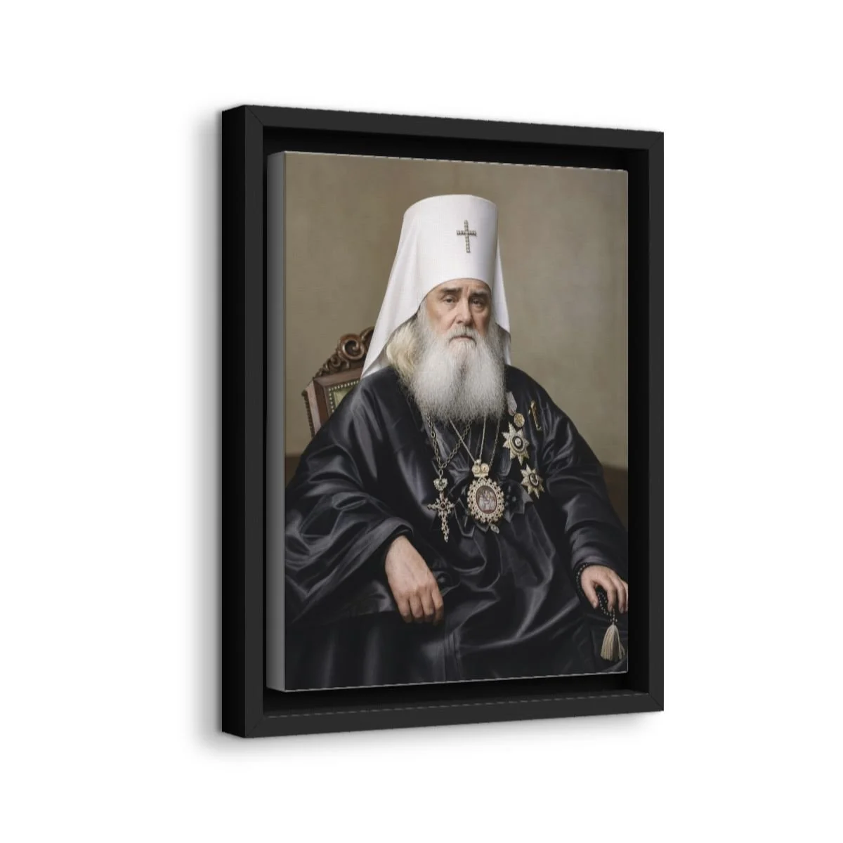 Saint Innocent of Alaska icon on gallery-wrapped canvas, product photo 2