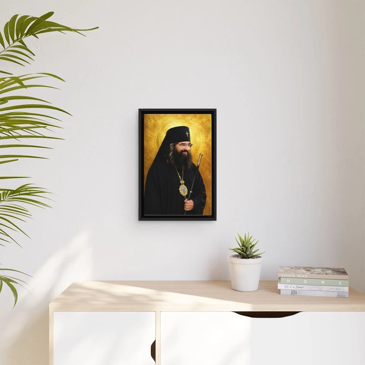 Saint John Maximovitch icon on gallery-wrapped canvas, product photo 3